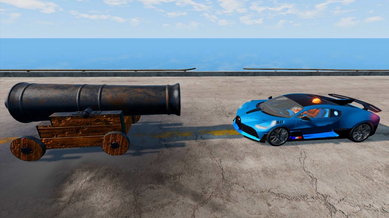 Mobil vs Cannon #1 - BeamNG Drive