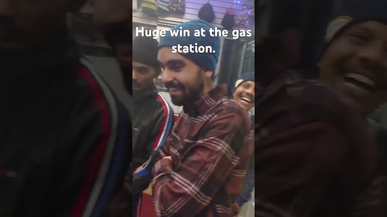 Huge jackpot win at the gas station Milwaukee Wisconsin. 