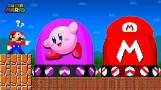 Can Mario Collect Ultimate MARIO - KIRBY Switch in New Super Mario Bros. Wii?? | Game Animation