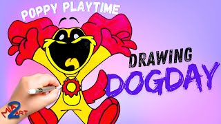 How to Draw Dog Day Cute Smiling Critters? DogDay from Poppy Playtime