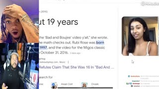 Rubi Rose being underage in the ‘Bad & boujee video’ with Migos quavo offset takeoff
