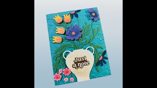 Spellbinders NEW RELEASE Fresh Picked Vase Bouquet from the More Fresh Picked Collection