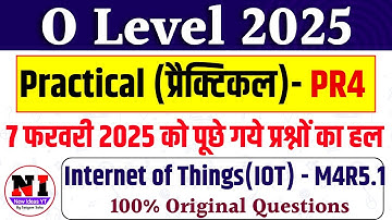 7 FEB 2025 IoT PRAKTISCHE PAPER OPLOSSING | INTERNET OF THINGS Praktische vragen januari 2025