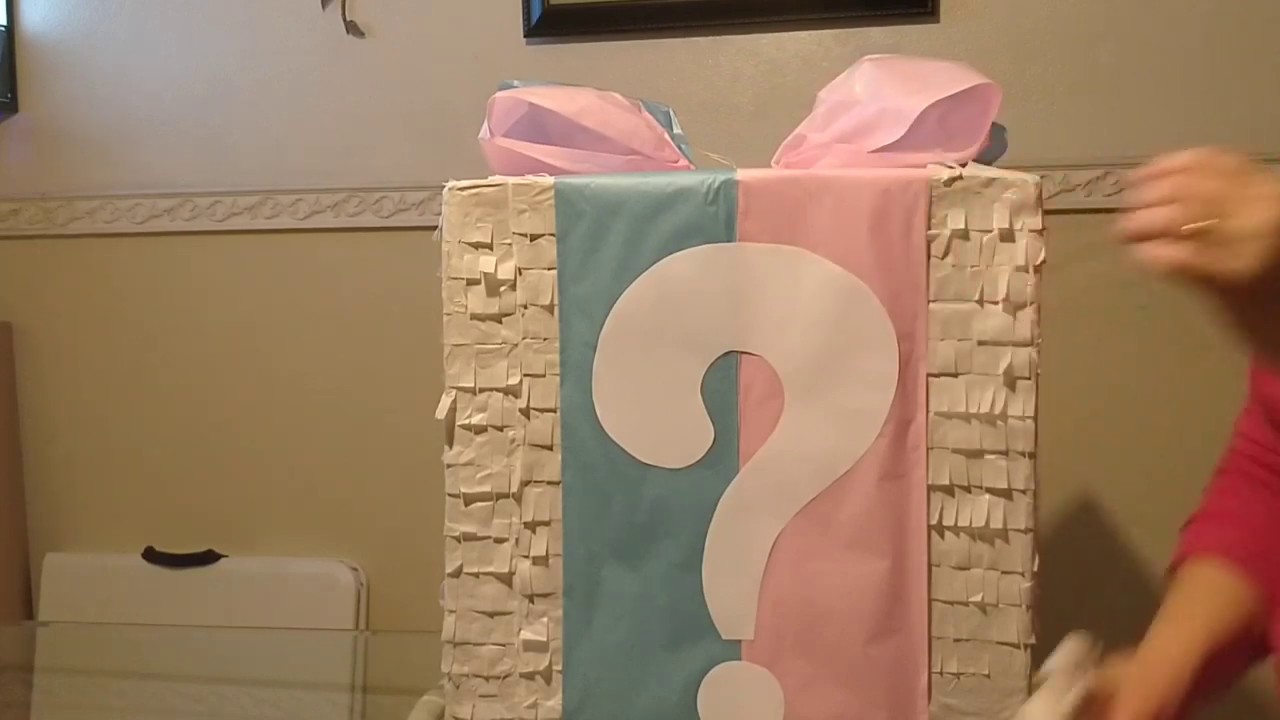 Como Hacer Una Caja Para Revelacion De Genero Nino O Nina Gender Reveal Box Boy Or Girl Youtube