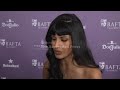 Women supporting women: Jameela Jamil and Jackie Tohn share a special moment on BAFTA carpet