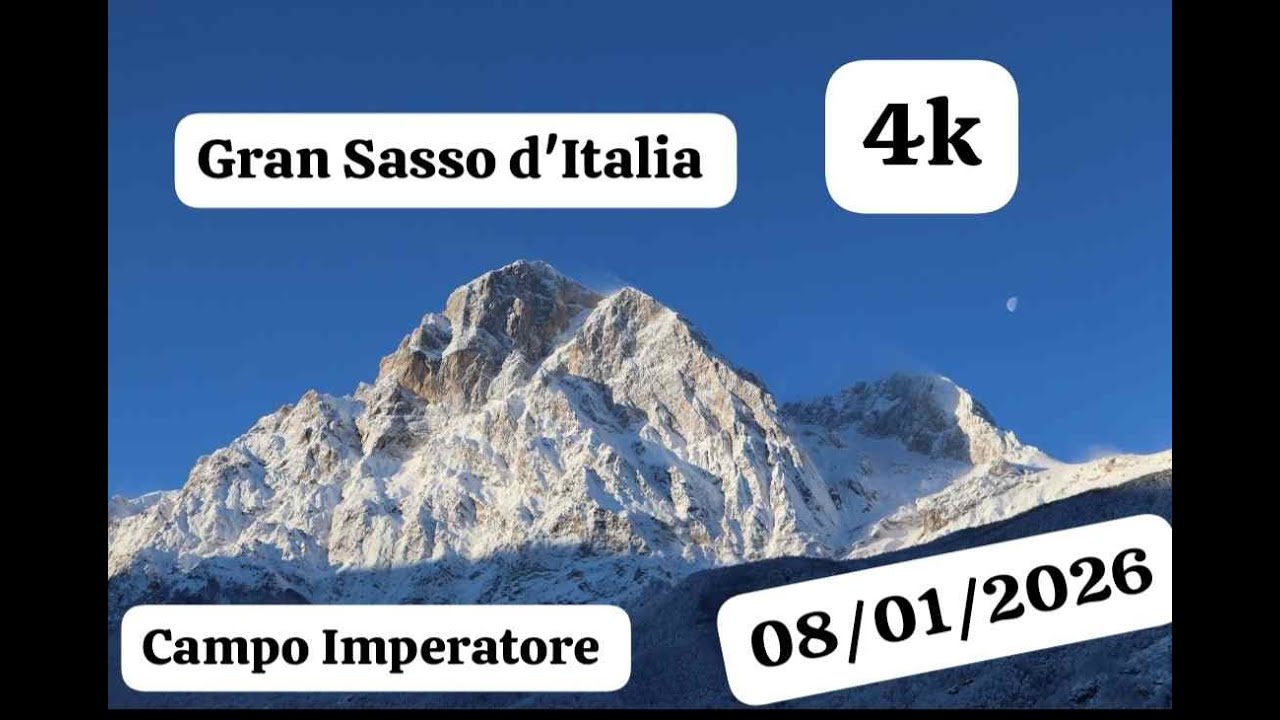 Gran Sasso d'Italia Campo Imperatore Gennaio 2026 4k #funivia #gransasso #valangaiman #taxi #viral