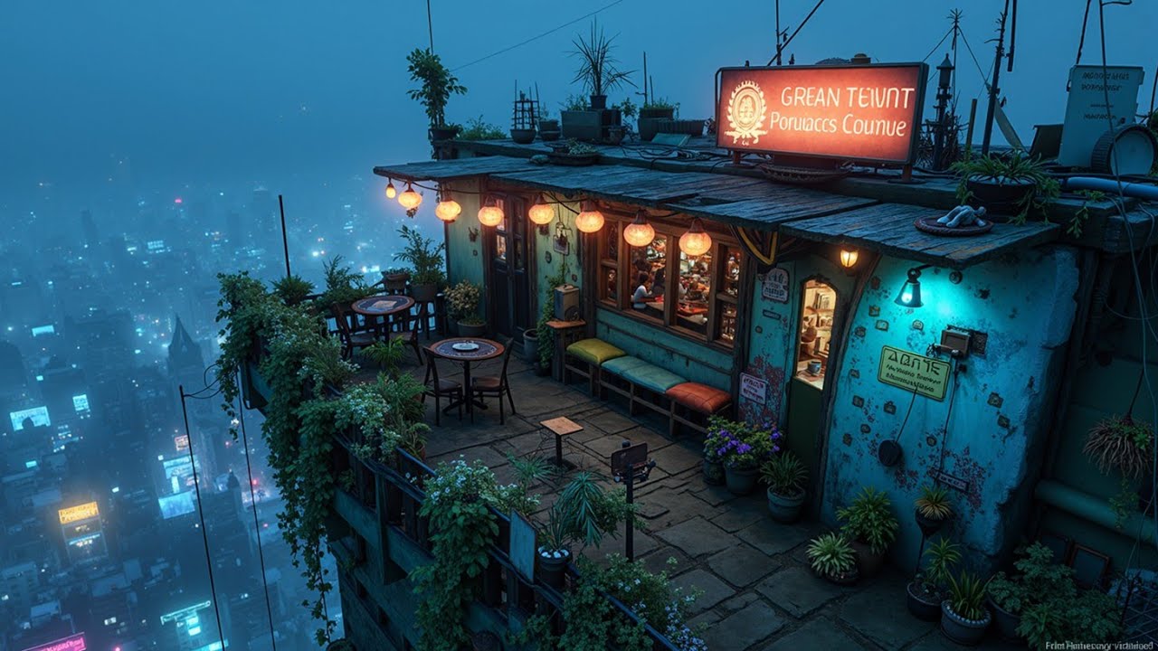 Japanese Lofi - Urban Evening Mood - Relaxing Study Music - Cityscape Chill Beats