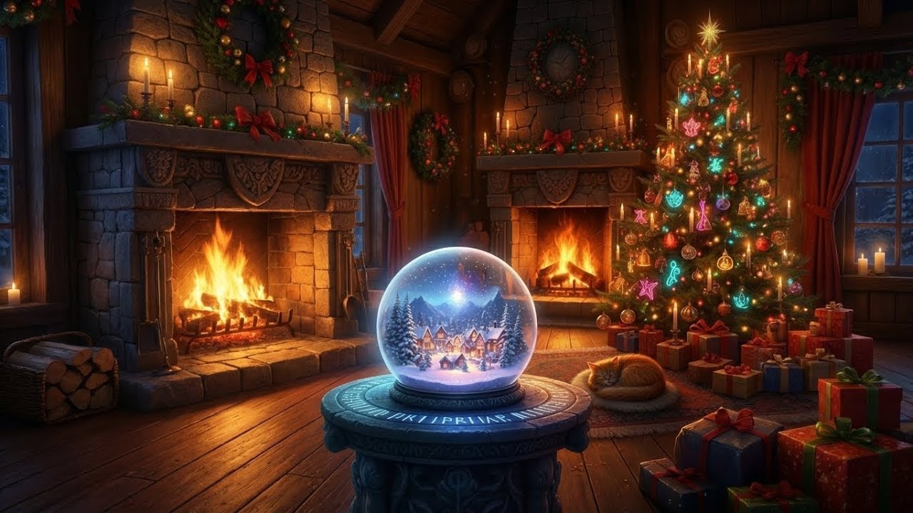 Cinematic Fantasy Christmas Ambience:  Ultra-Detailed Magic, Cozy Fireplace & Relaxing Holiday Music