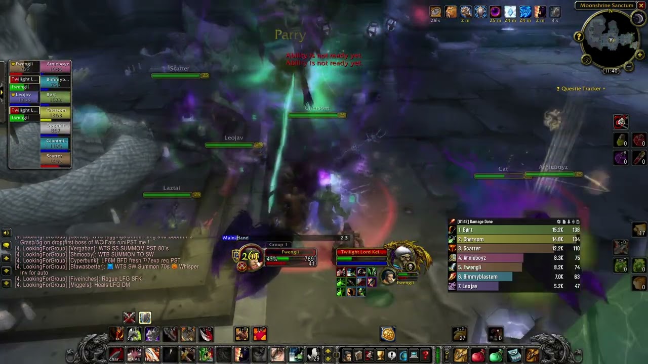 WoW Classic SoD protection warrior pve Blackfathom Deeps Twilight Lord Kelris kill 6