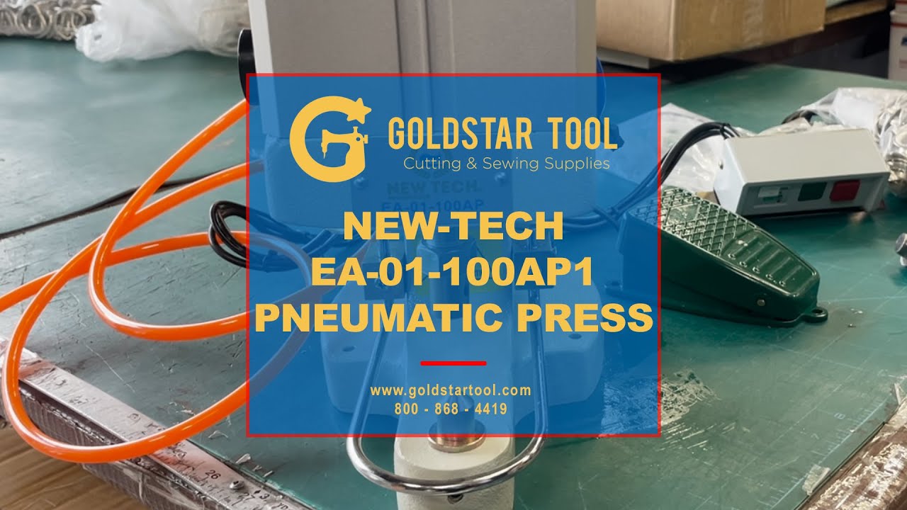 Product Showcase - New-Tech EA-01-100AP1 Pneumatic Press Machine -  Goldstartool.com - 800-868-4419