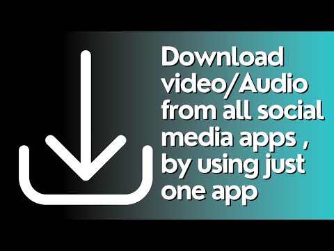 How to Download Audio Videos of Pinterest Instagram Youtube Using One App