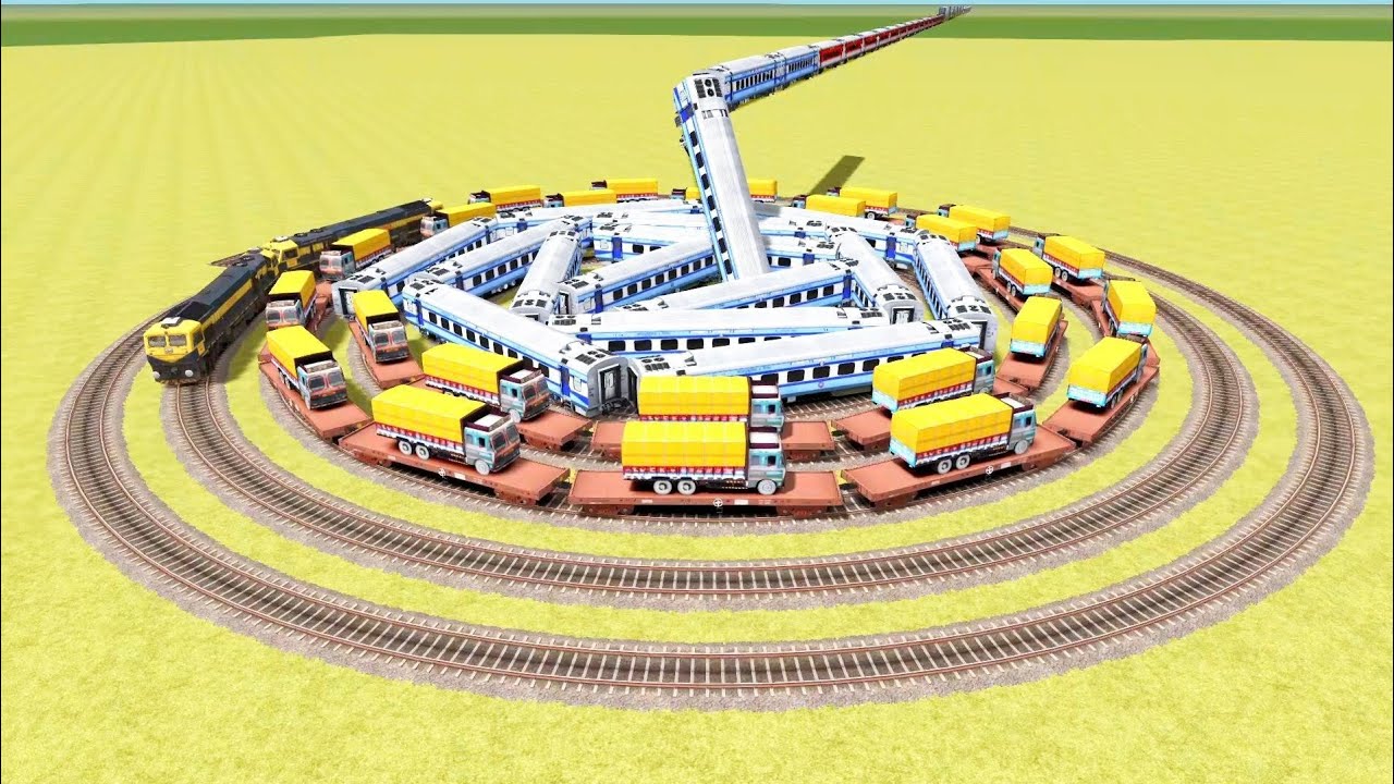 ONE TRAIN CROSSING UTRUN TRACKS ⚕️ BUMPY RAILROAD TRACKS BEANG DRIVE 