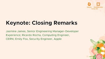 Keynote: Closing Remarks Day 1 - Jasmine James, Ricardo Rocha, Emily Fox