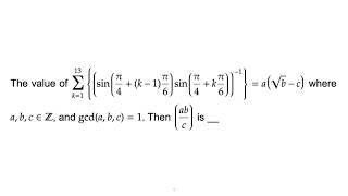 Problem Solving | Trigonometry | JEE (Advanced) 2016