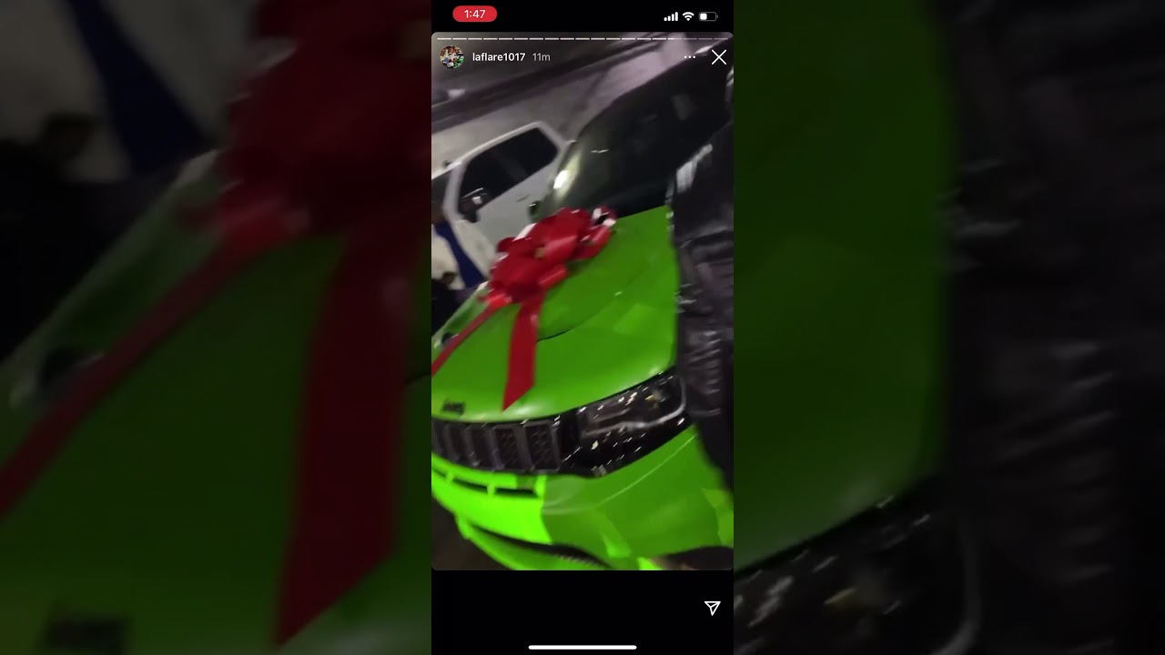 Gucci Mane bought Pooh Shiesty a brand new Track Hawk.