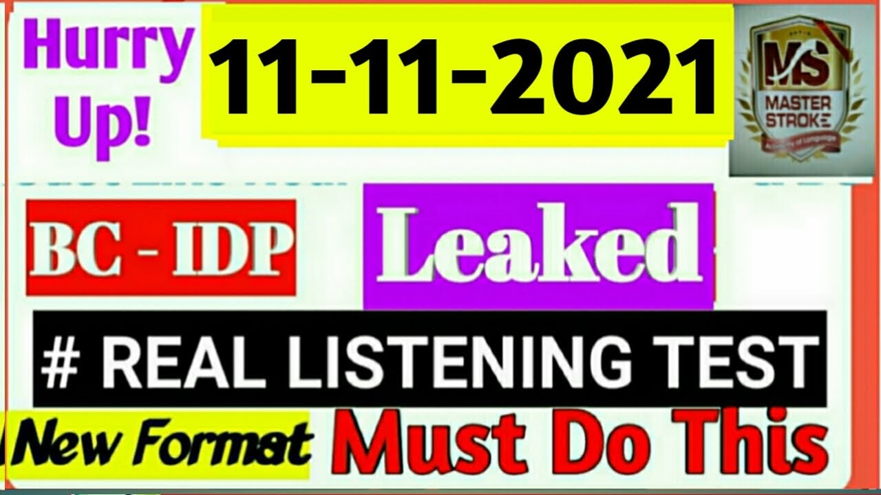 11 NOVEMBER 2021 IELTS EXAM LISTENING ANSWERS | 11 NOVEMBER LISTENING ANSWERS