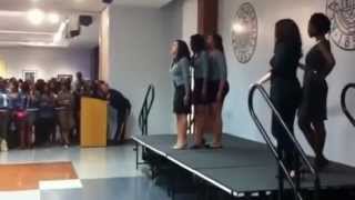 Alpha Saluting at KU Meet the Greeks Sp11