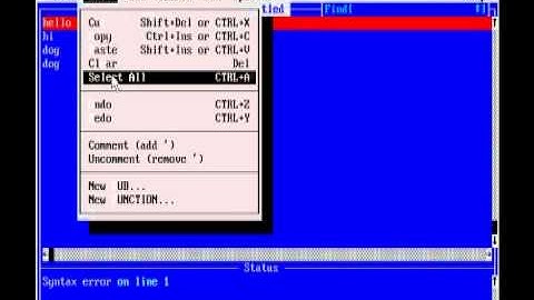 QB64 Tutorial 1 - Overview