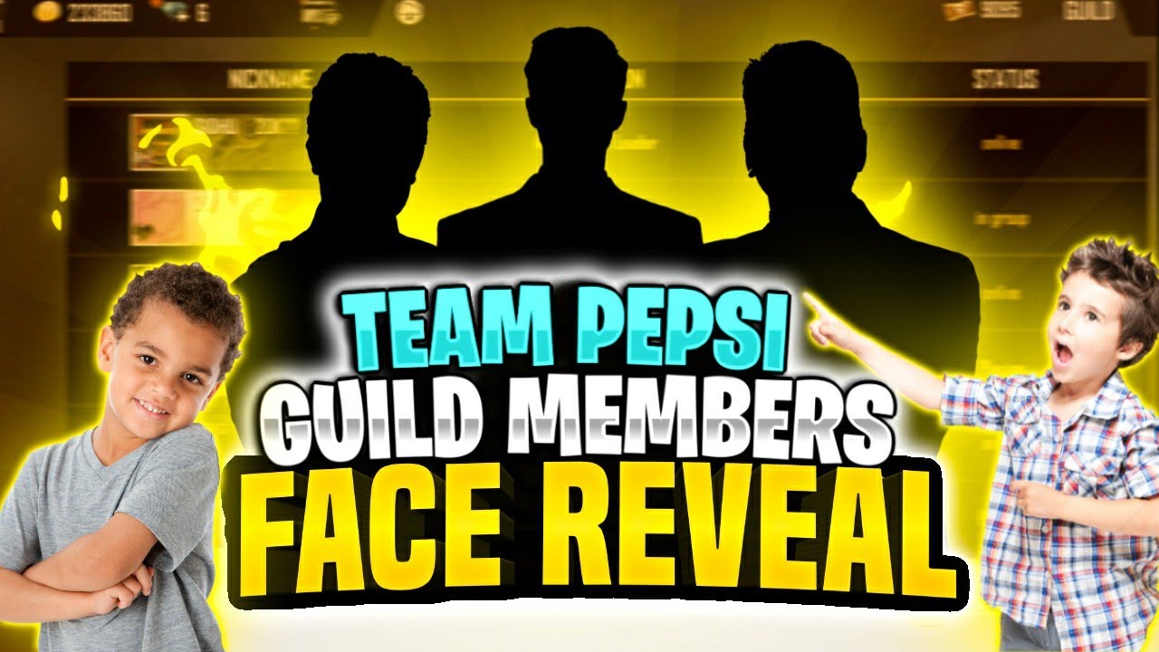 Team Pepsi Gaming Guildmates Face REVEAL-Team pepsi Gaming Face Reveal-