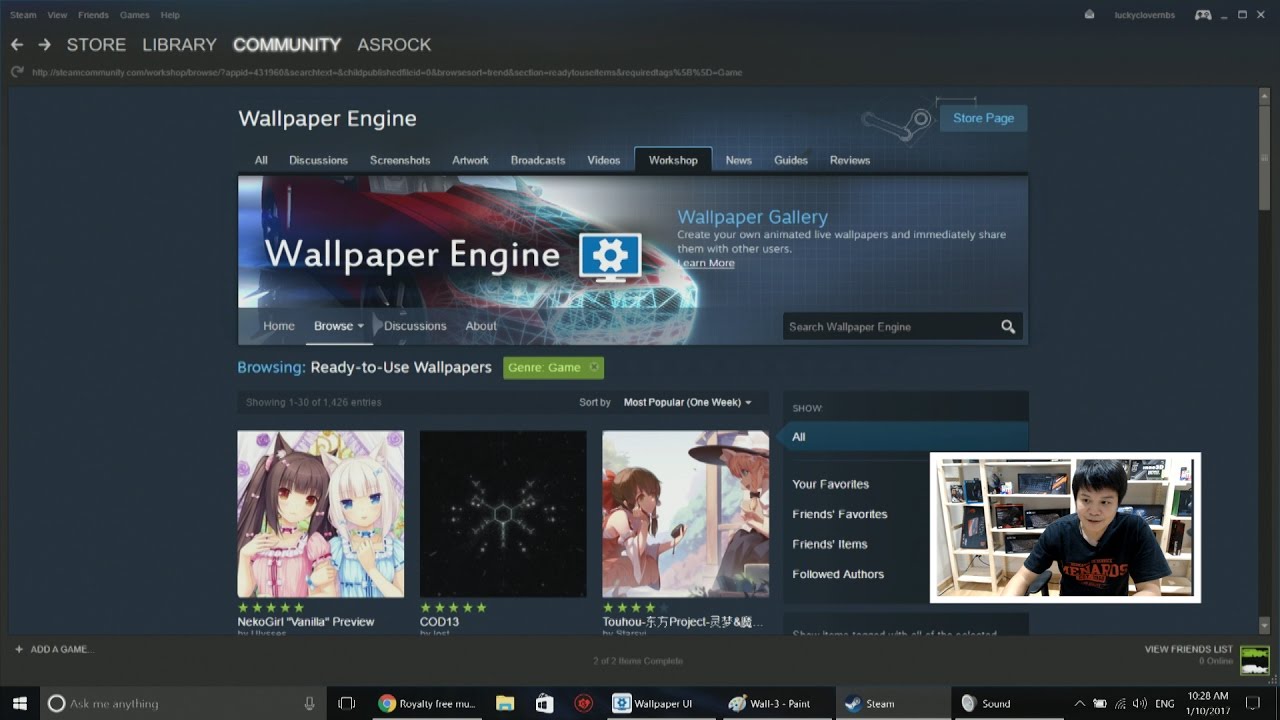 steam ภาพพื้นหลัง 2022 New Wallpaper engine วอลล์เปเปอร์ภาพเคลื่อนไหวสไตล์เก๋ ดาวน์โหลดเพิ่มได้