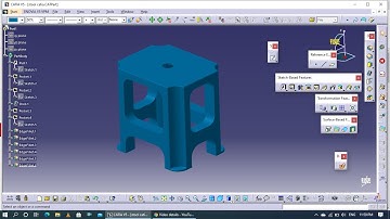 plastic Stool Design Catiav5