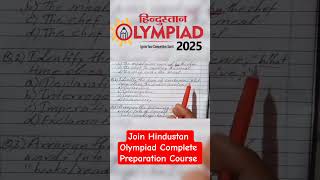 Hindustan Olympiad 2025 | #hindustanolympiad #shortsviral #viral