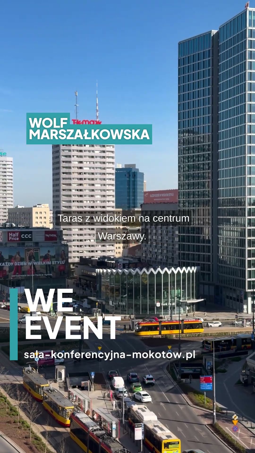 Przestrzeń na spotkania firmowe w centrum Warszawy — WOLF, Marszałkowska 89