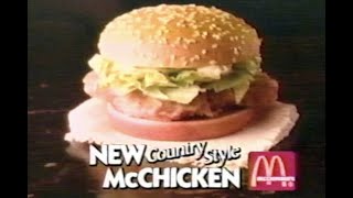 Clic Mcdonalds New Mcchicken Commercial 1989 - 80S Commercials