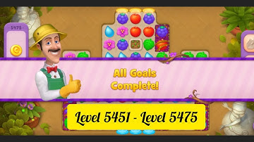Gardenscapes ( Level 5451 - Level 5475 ) - All Puzzles - Gameplay PART - 271