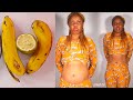 How I Remove Belly Fat In 3 days with banana and lemon No Strict Diet No Workout weight loss drink