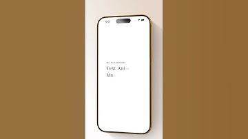 Blur Text Animation with SwiftUI