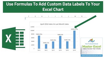 Create Custom Data Labels. Excel Charting.