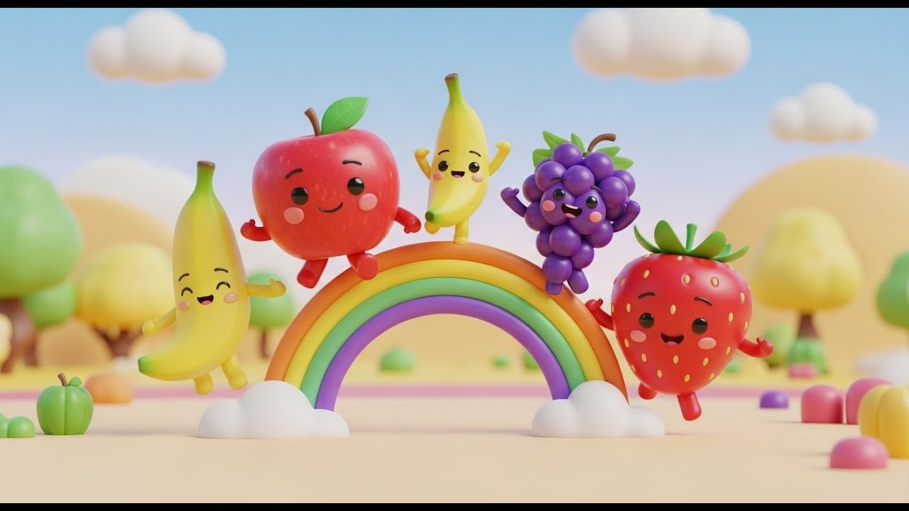 Fruits Song 🍎 | Fun Healthy Eating Song for Kids | Nursery Rhymes & Songs for Children