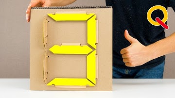 Como Hacer un Contador Mecánico de 7 Segmentos con Cartón