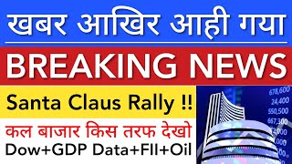 खबर आखिर आही गया ? SHARE MARKET LATEST NEWS TODAY • TOMORROW ANALYSIS • STOCK MARKET INDIA