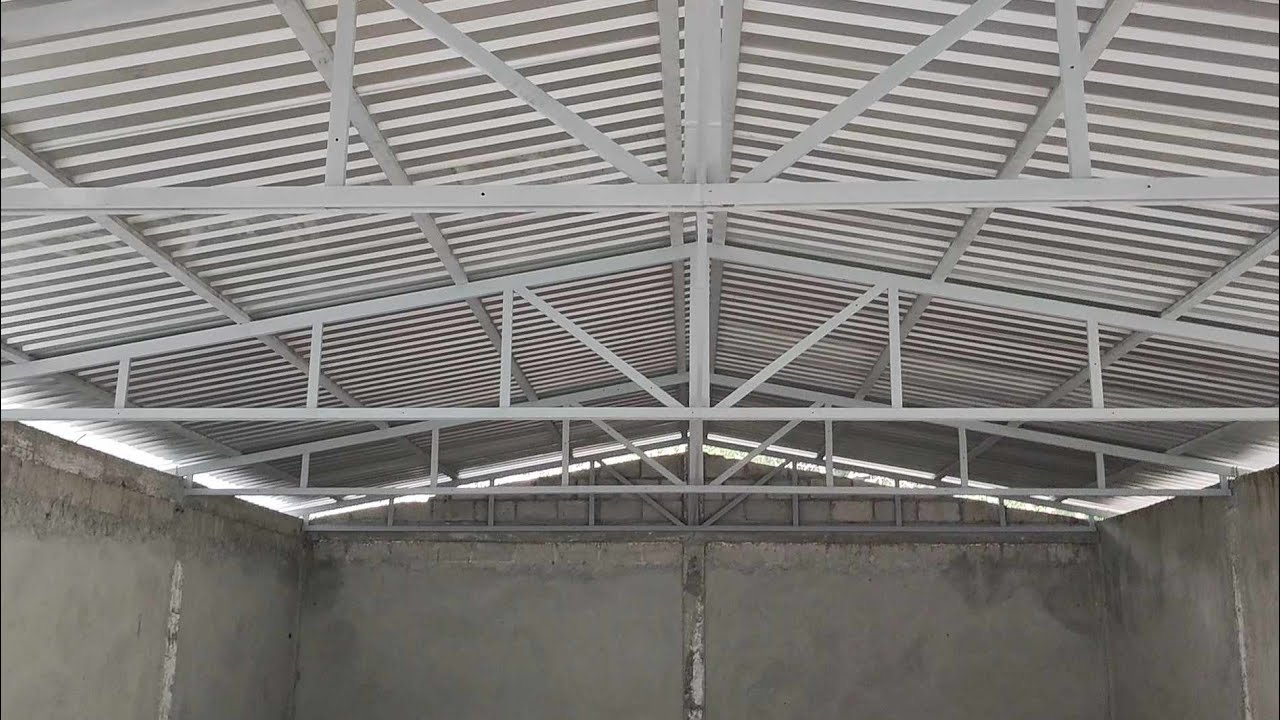 #como fabricar un #tejado paso a paso de 12.5 M. x 9 M. #lamina#rectangular