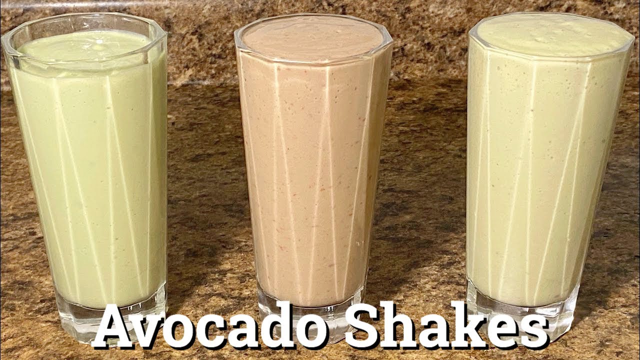 Avocado Shakes/3 varieties/ Avacado Milk/ Avocado Banana/Avocado ...