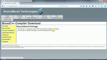 BoostC de Sourceboost et Microchip MPLAB-X