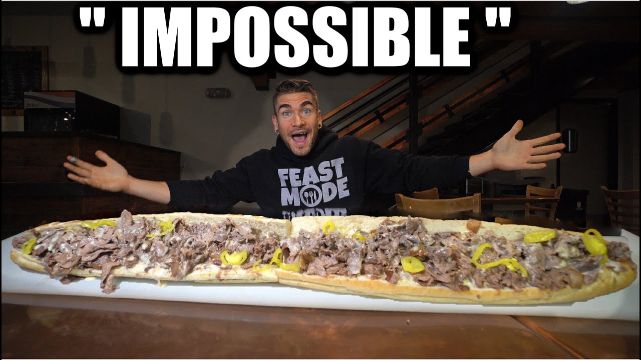 "I'LL BELIEVE IT WHEN I SEE IT" Undefeated 40 Inch Cheesesteak Eating