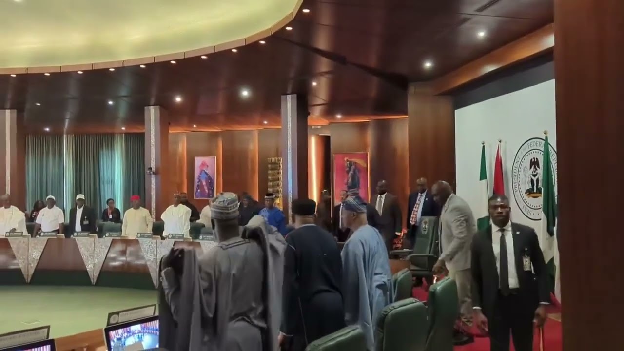 The FEC Meeting | Presided by President Bola Ahmed Tinubu at the State House Council Chambers.