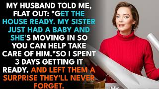 My Husband Ordered Me To Get Our Home Ready For His Sister's Newborn So I Spent 3 Days ....