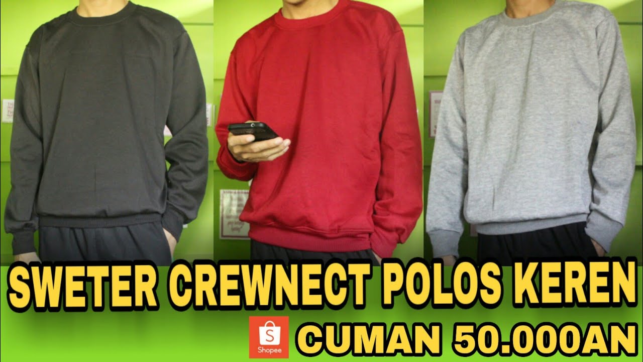 Recommended! Sweater Crewneck Polos 