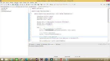 Insert data in MySQL Database using Java JDBC