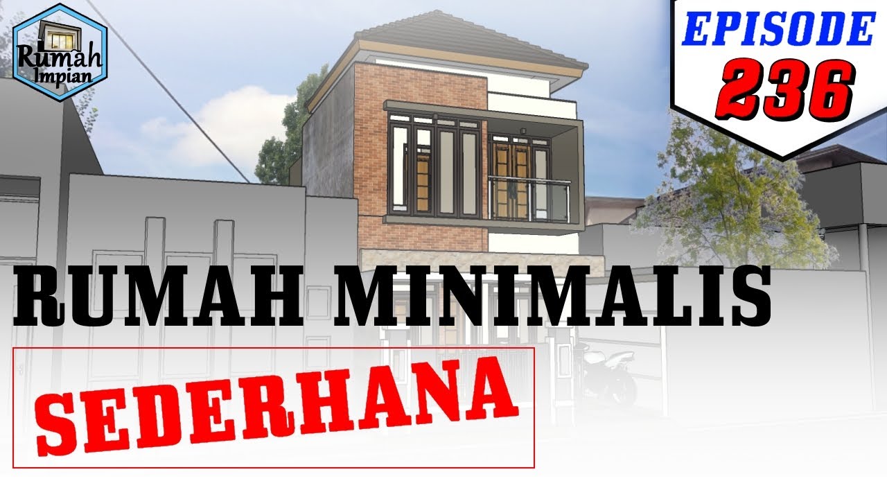 Desain Rumah 6x12 Meter Digang Sempit Youtube