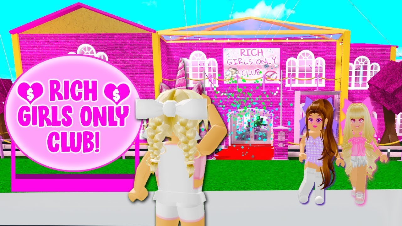 I Found A Secret Rich Girl Only Club In Bloxburg So I Went Undercover Roblox Youtube - roblox rich girl
