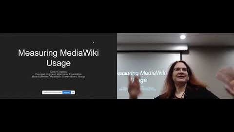 Keynote: Measuring MediaWiki Usage