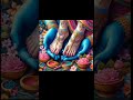 Radha ji ke chanan krishna ji ke hatho me#Hindu god#shorts feed#yt #love #Inner devotion