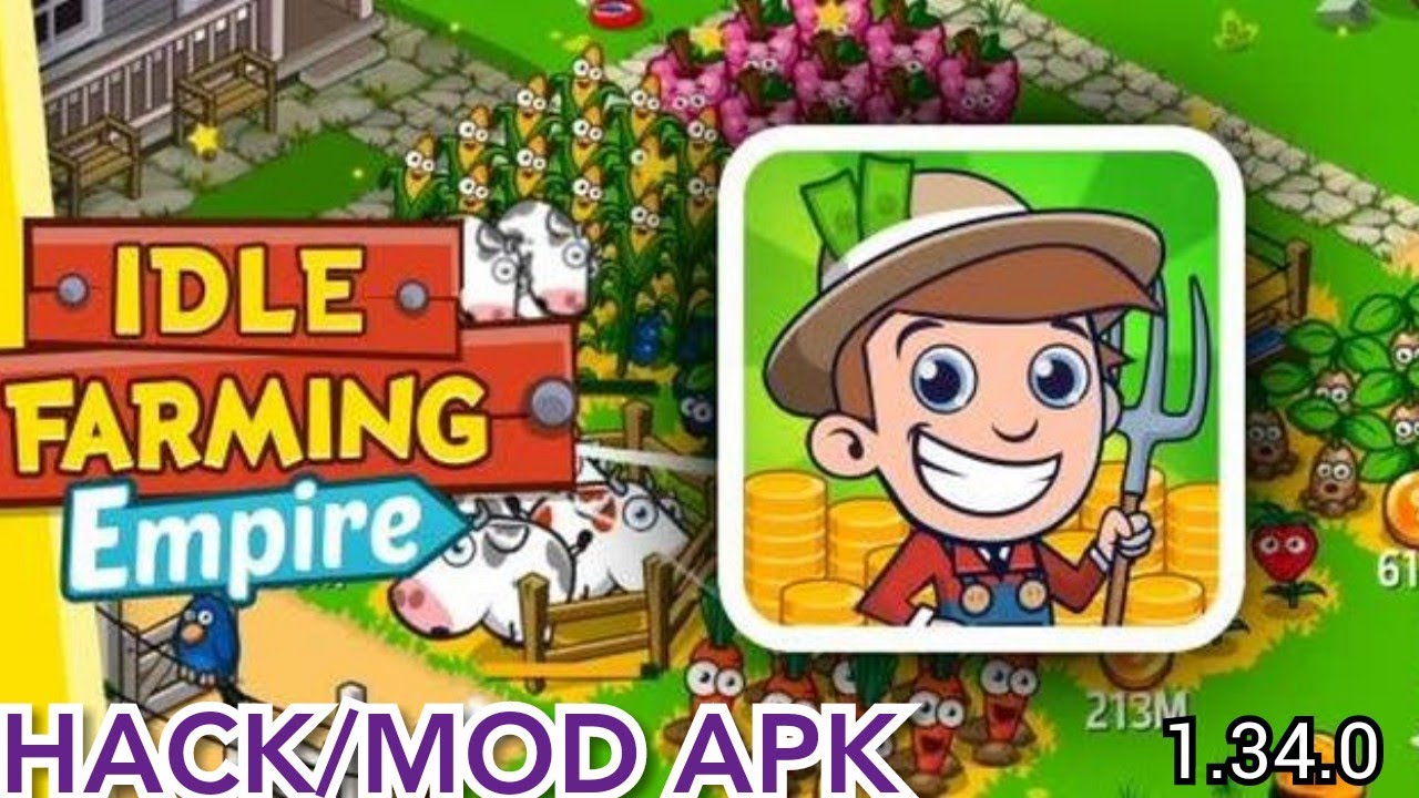 Idle Farming Empire Hack / Mod Apk todas las compras gratis (All buy