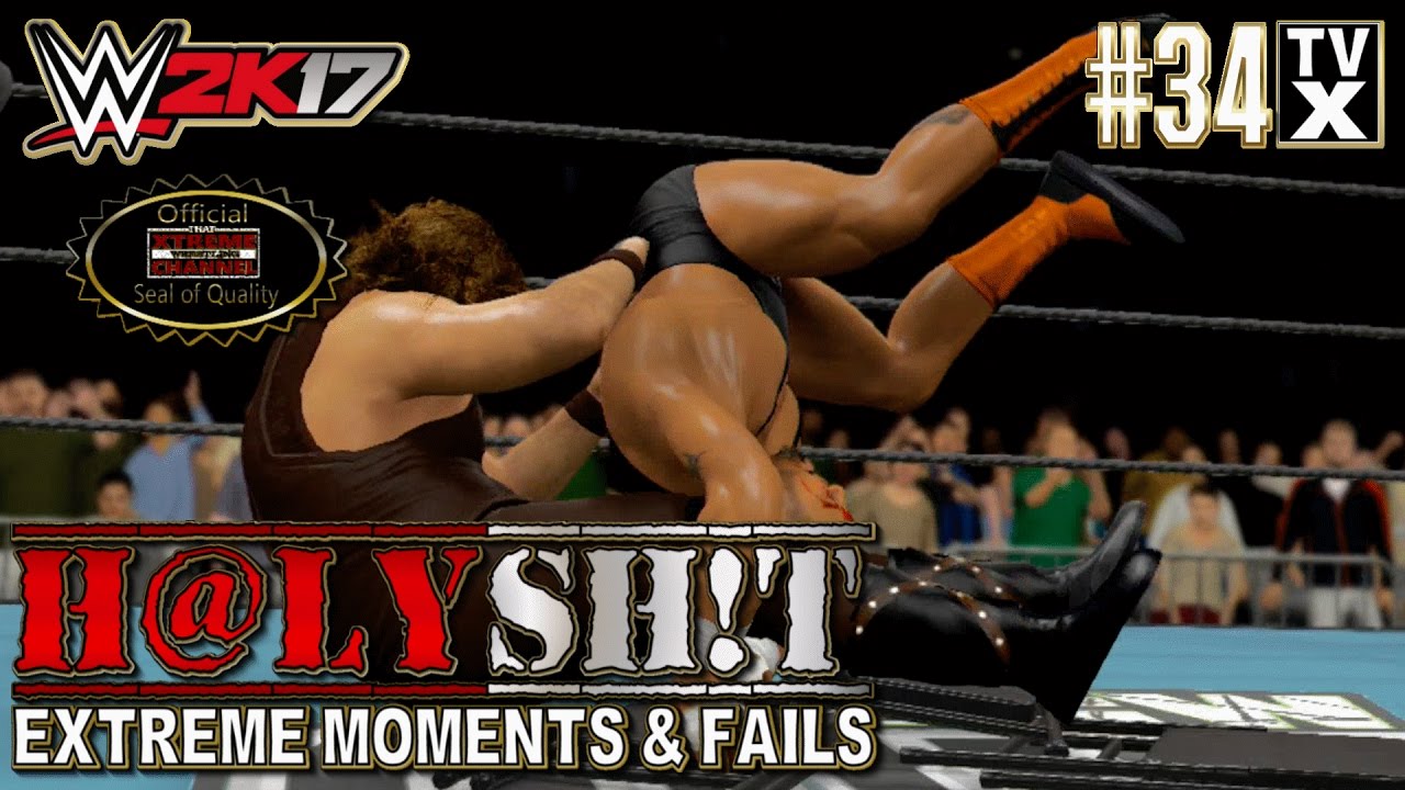 WWE 2K17 | Extreme Moments | Brutal Bumps | Epic Spots | Fails ...