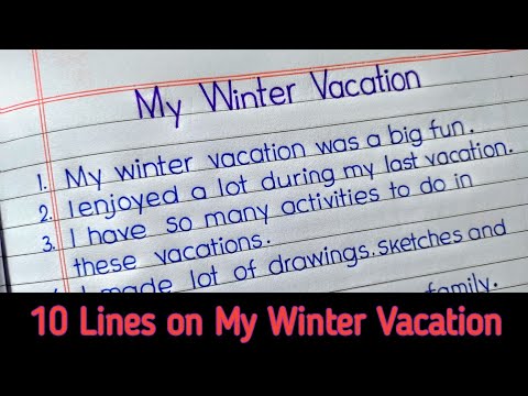 10 lines on winter vacation || essay on winter vacation || how i spent my winter vacation ||